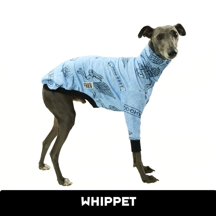 Love Dogs Blue Whippet Tweater