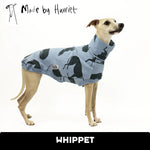 Load image into Gallery viewer, Harriet Lying Around Blue Whippet Sweater
