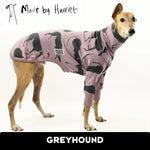 Load image into Gallery viewer, Harriet Lying Around Purple Greyhound Sweater

