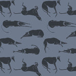 Load image into Gallery viewer, Harriet Lying Around Blue Whippet Sweater
