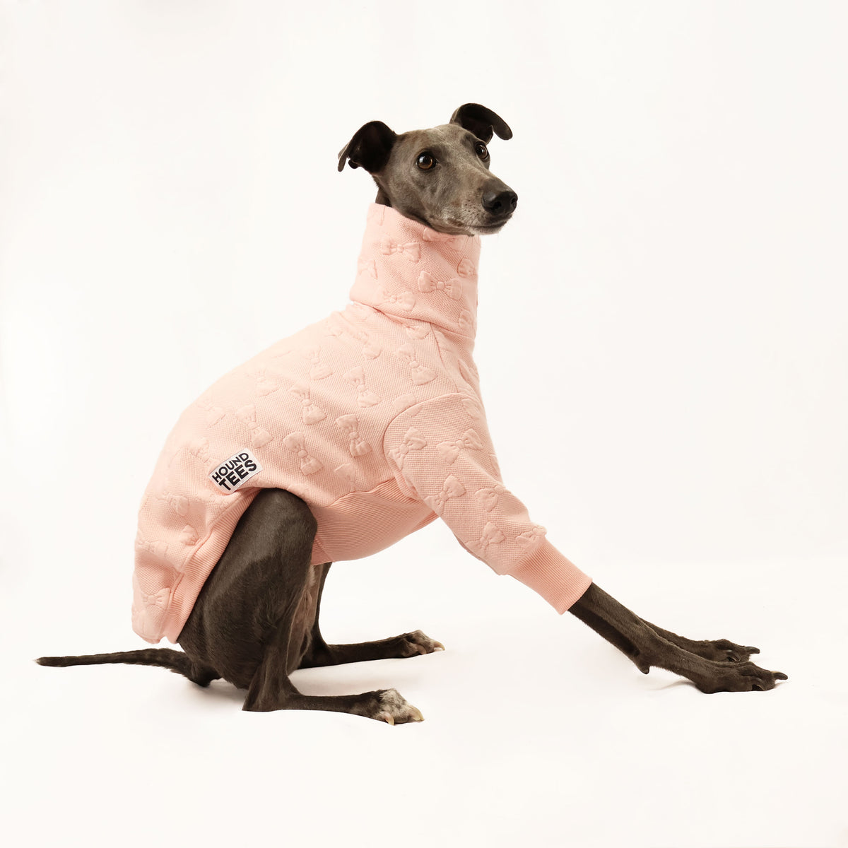 VORBESTELLUNG Peach Pawfect Whippet  Quilted Sweater