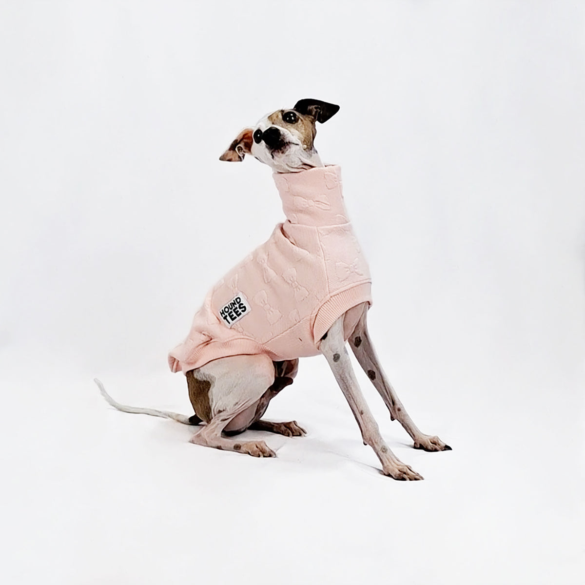 VORBESTELLUNG Peach Pawfect Windspiel Quilted Sweater