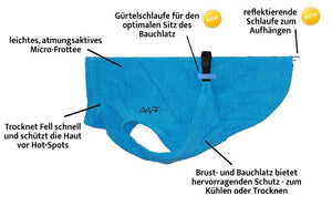 Soaker Robe - Bademantel | Standard, Windhunde und schmale Rassen